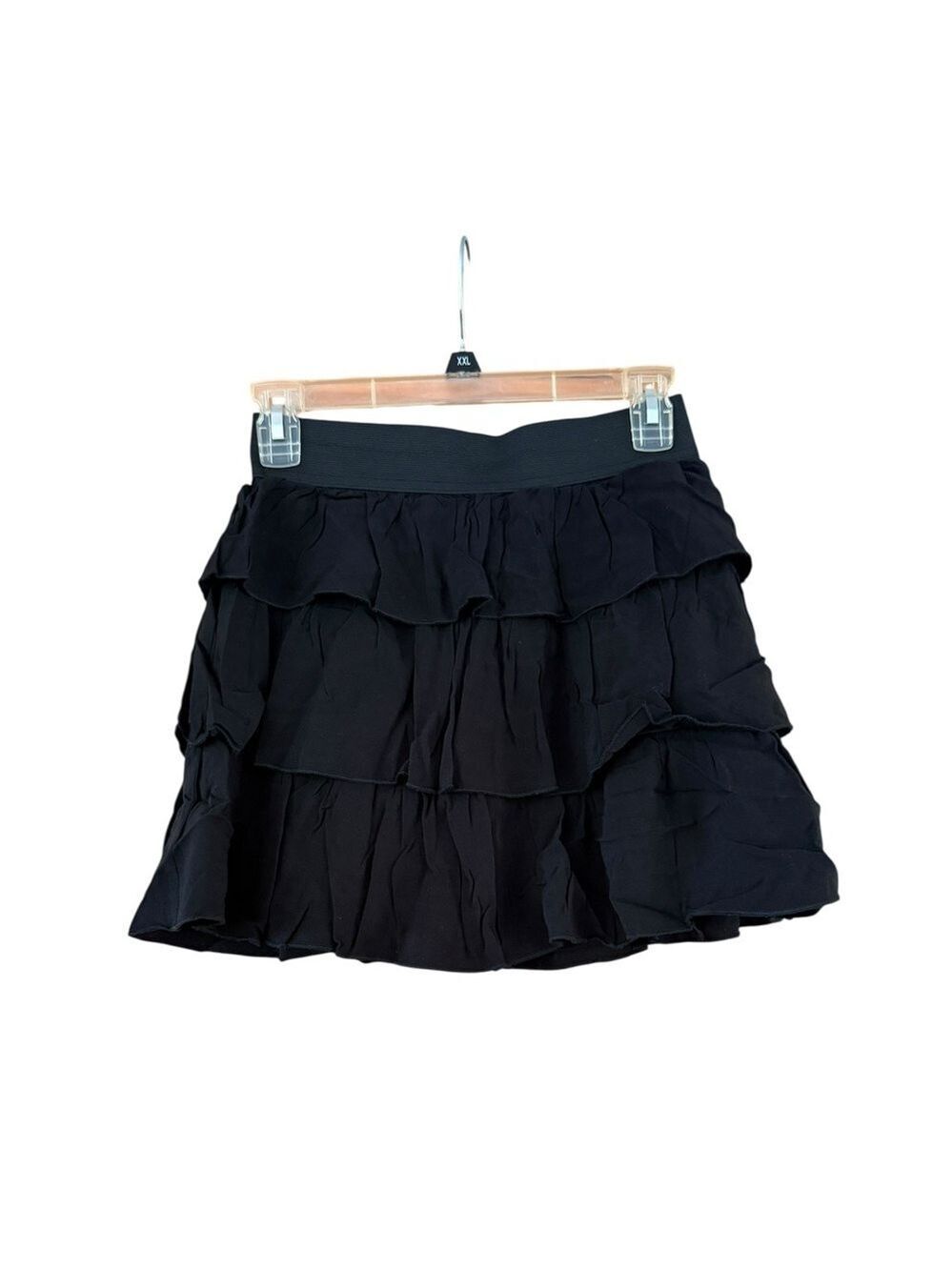 Iz Byer Black Ruffled Skirt Size 14